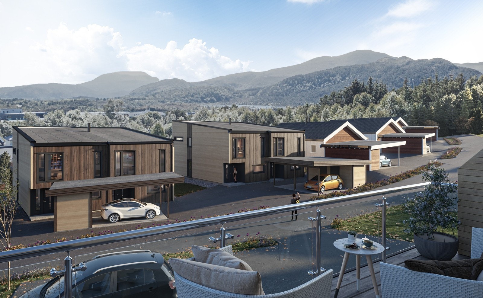 Utsikt frå altan Galleribilde