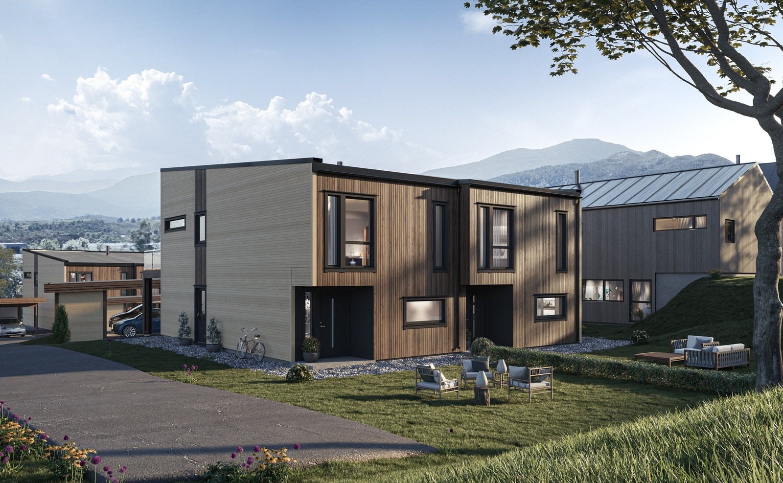 Baksida av huset Galleribilde