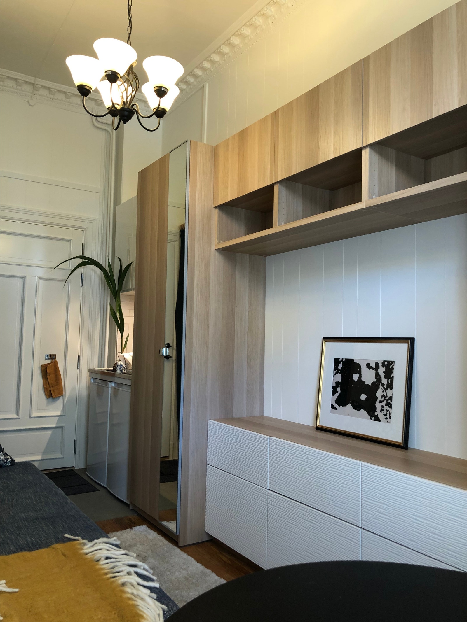 Her er det montert tv Galleribilde