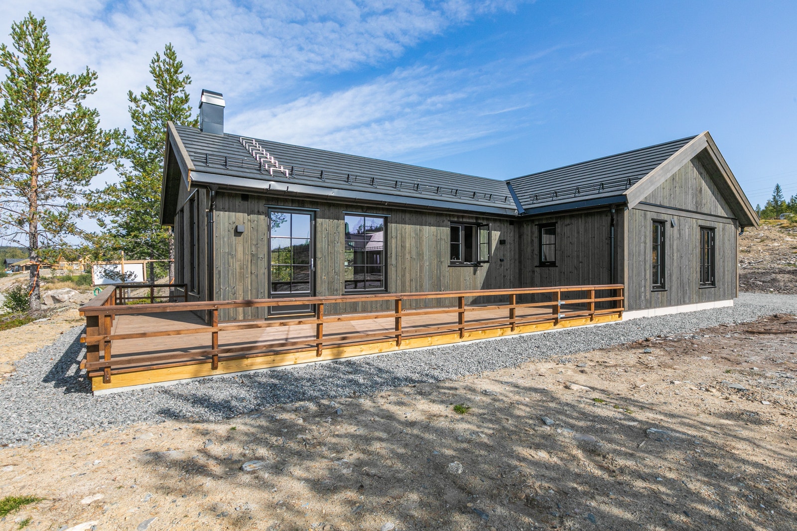Hytte med uteplass Galleribilde