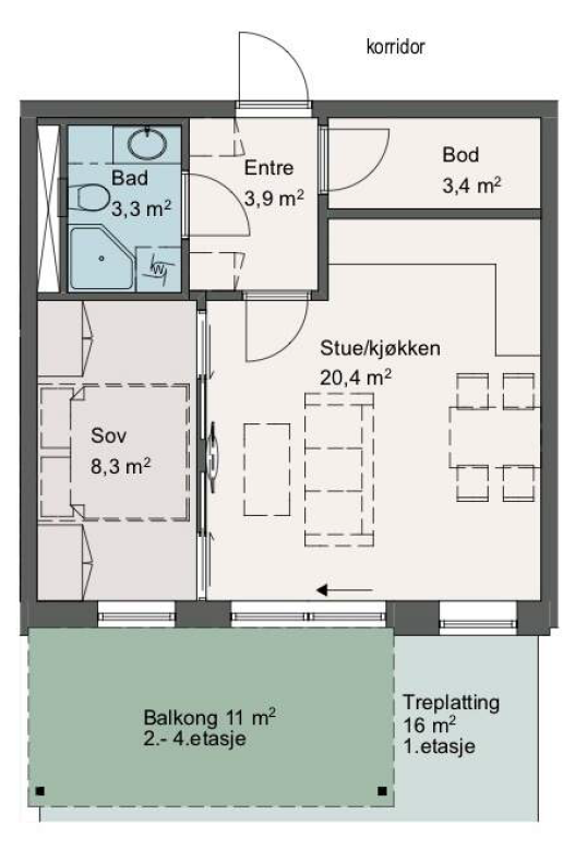 Tegning fra Prospekt Galleribilde