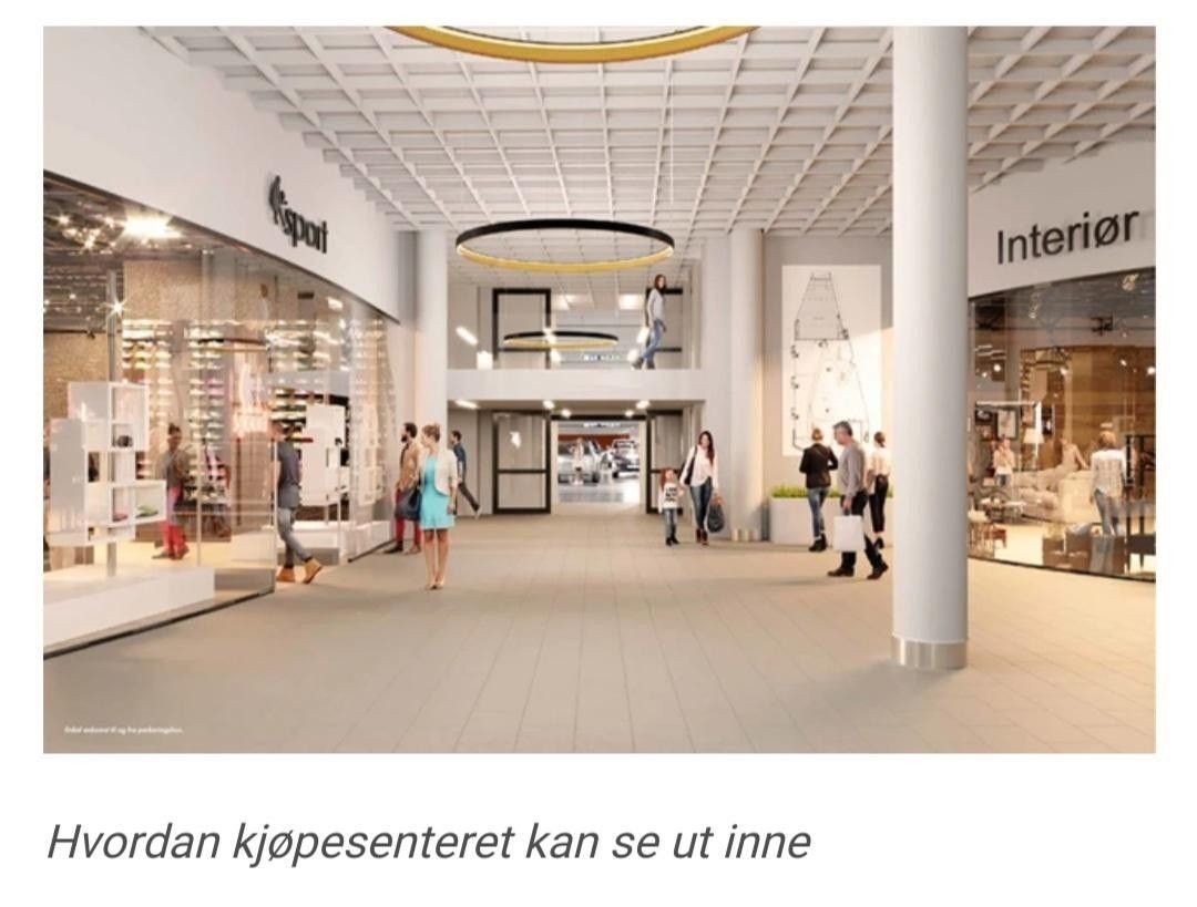 illustrasjon Bilde Nye Rortunet Kjøpesenter Galleribilde