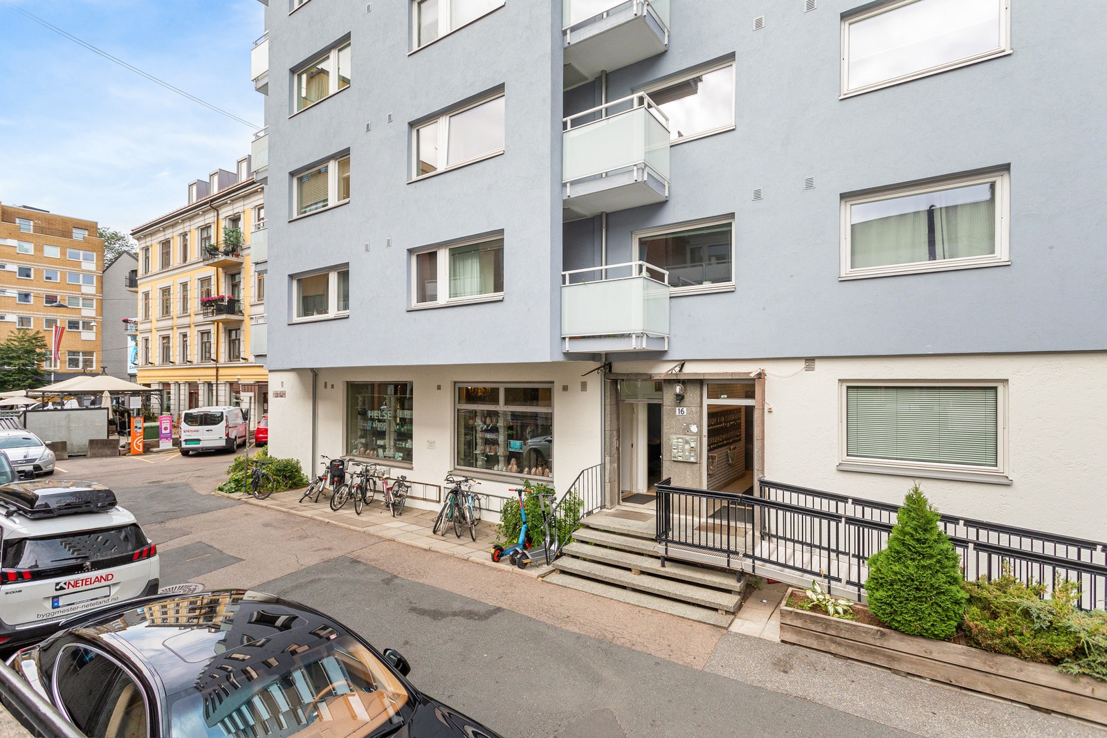 Inngang til bygget Galleribilde