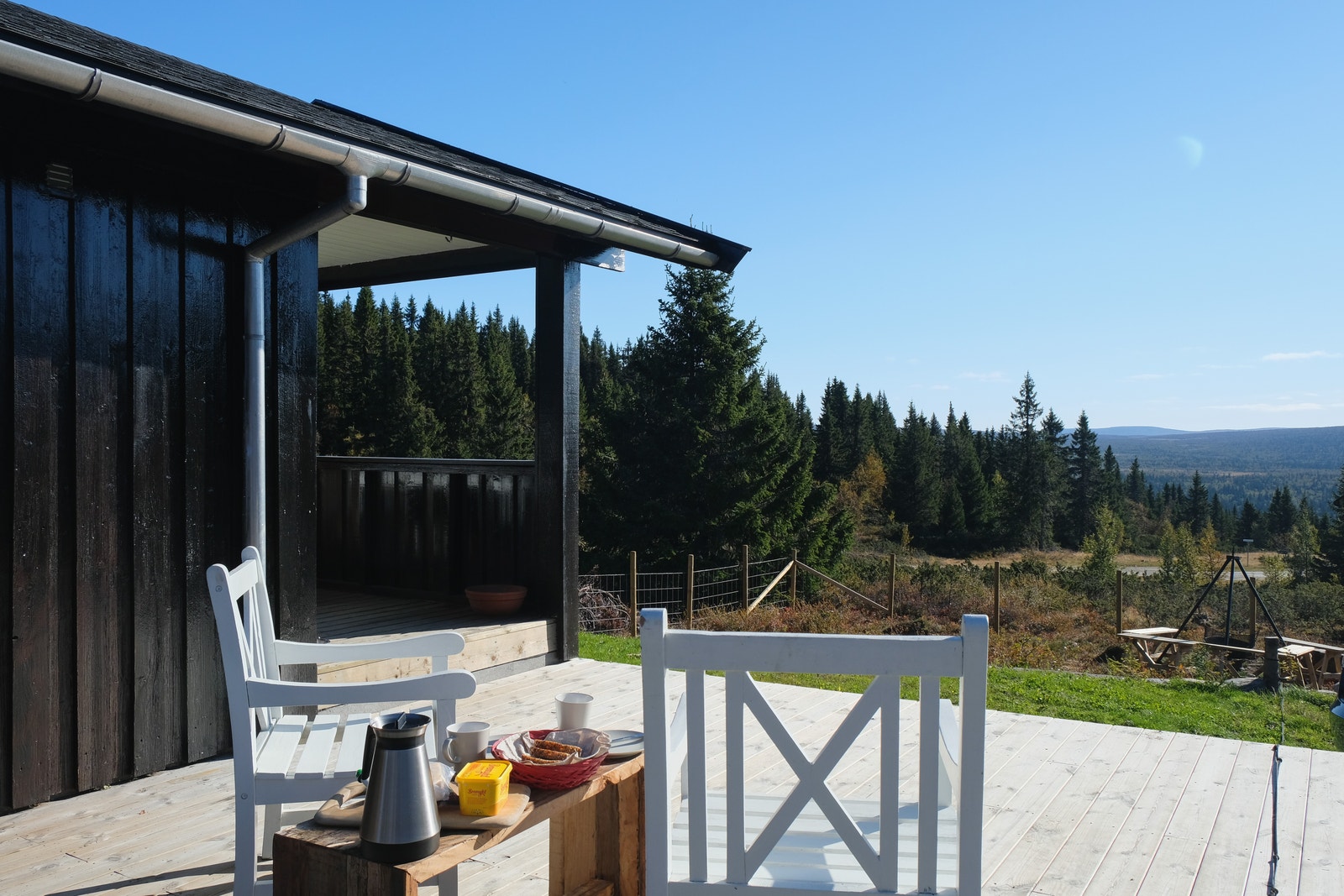 Morgenkaffe med utsikt Galleribilde