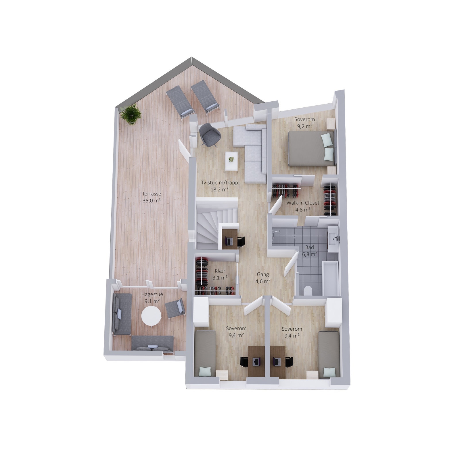 Planløsning 2.etg Galleribilde