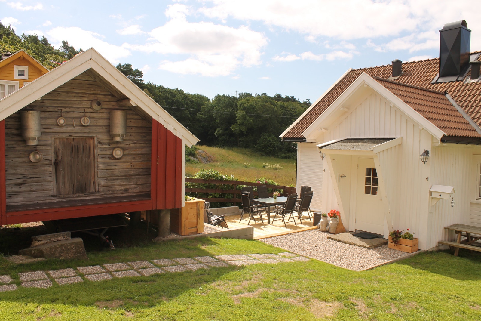 Inngangspartiet og verandaen Galleribilde