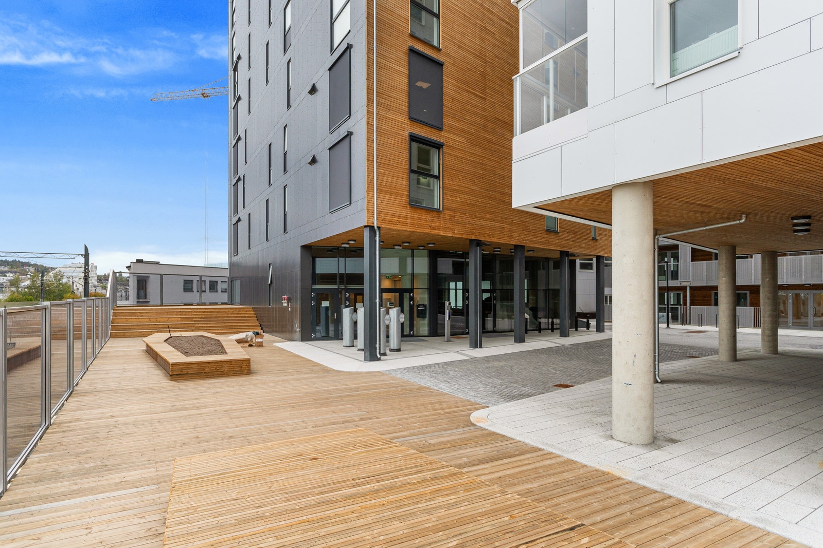 Flott inngangsparti til Tower 1 Galleribilde