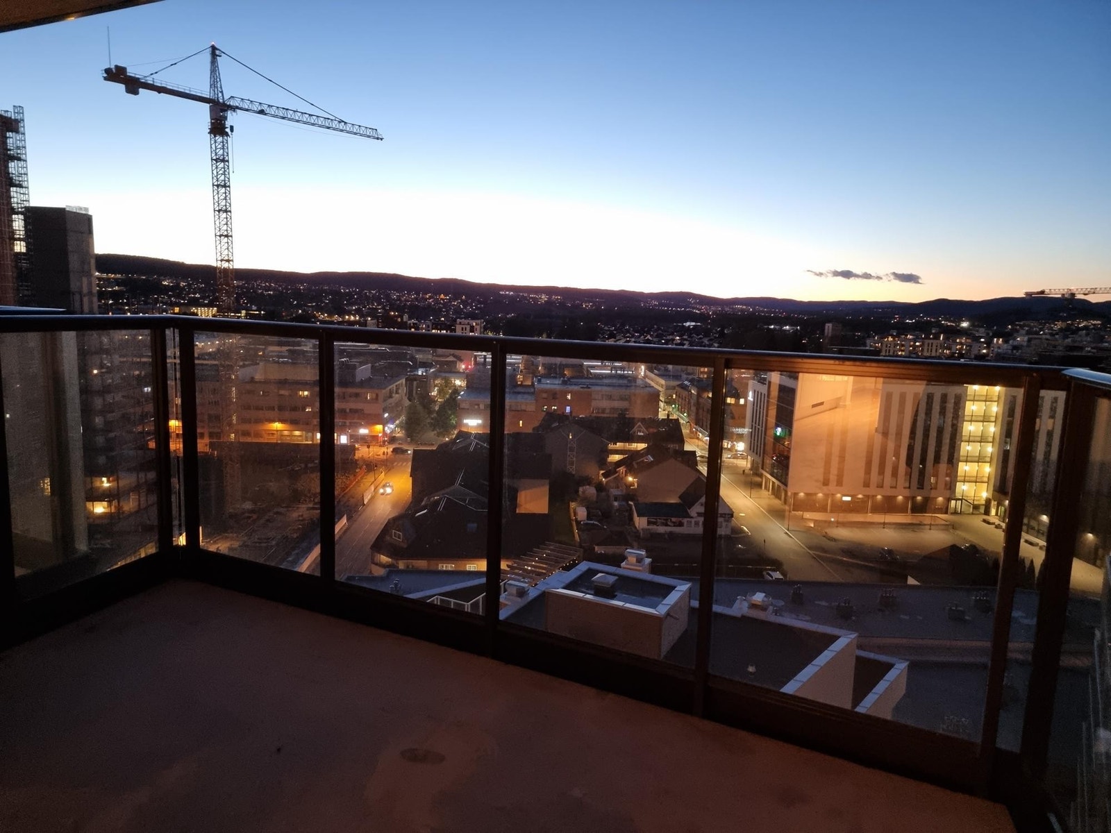 Panoramautsikt på kvelden Galleribilde