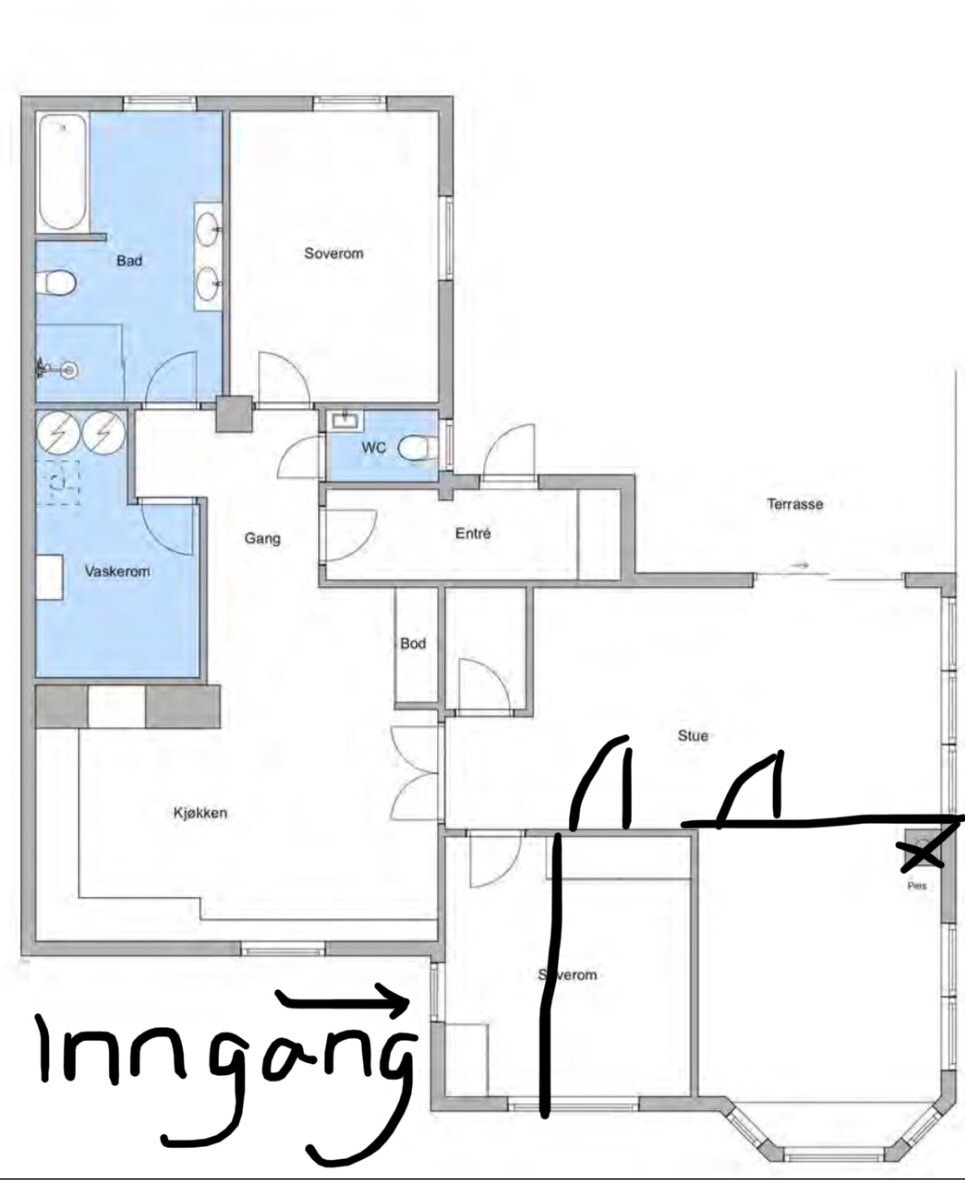 Plantegning Galleribilde