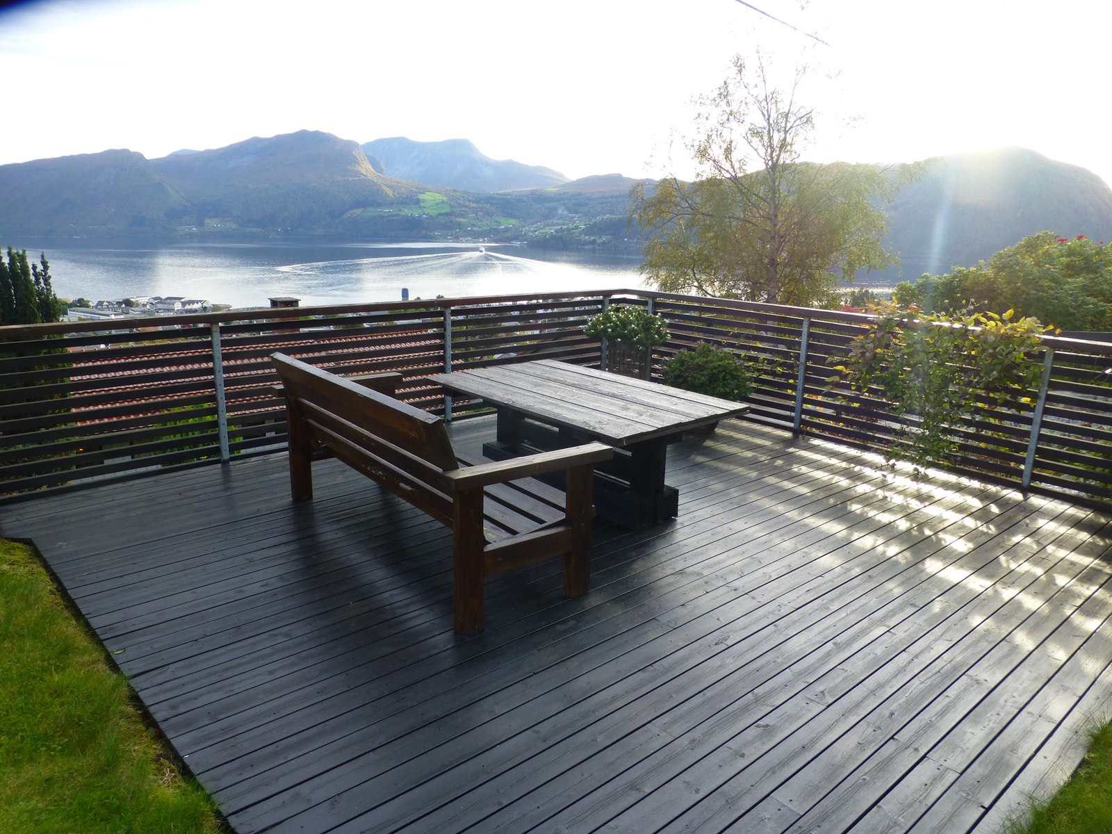 Terasse med utsikt Galleribilde