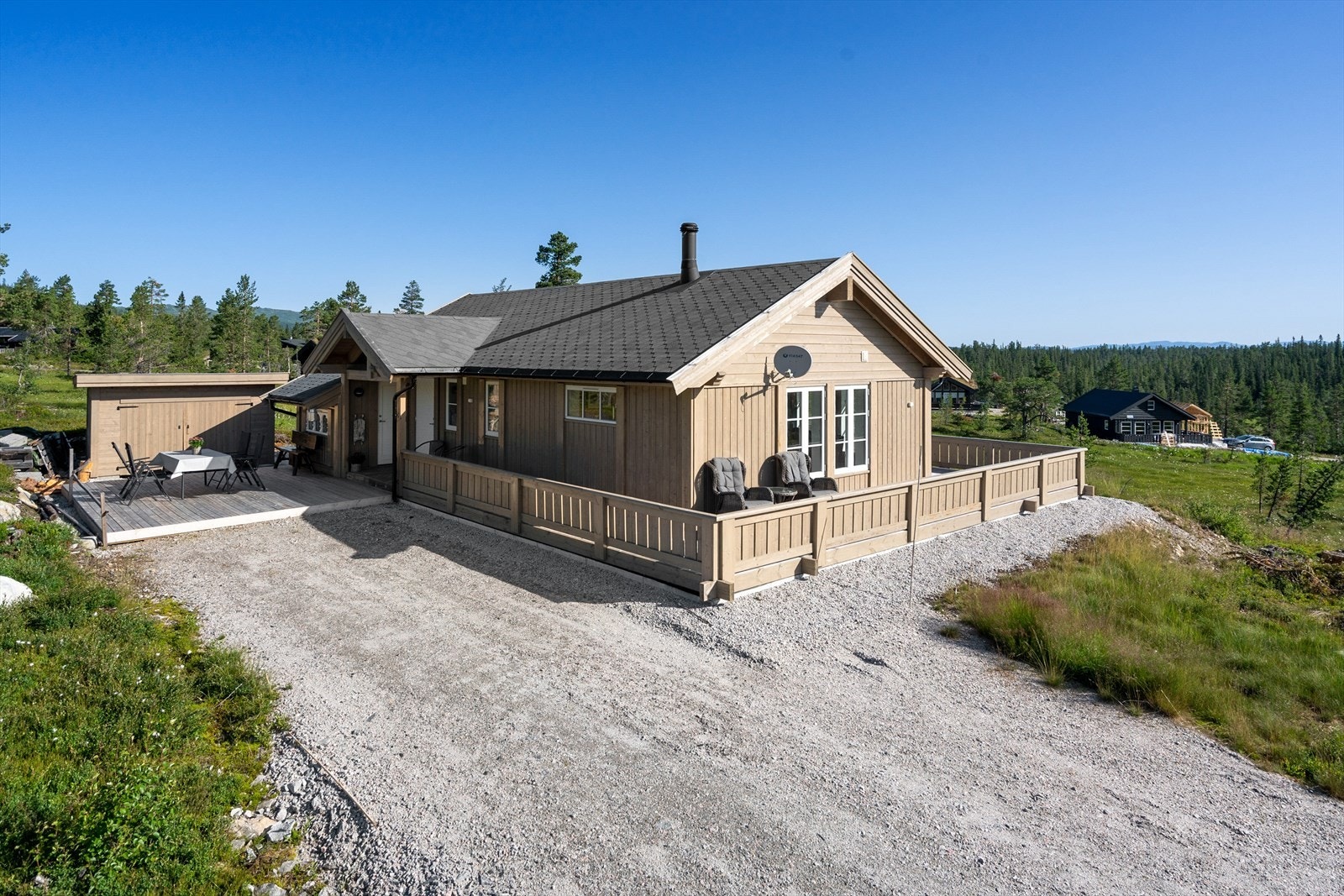 Fantastisk beliggende med utsikt utover flotte omgivelser på Vegglifjell. Galleribilde