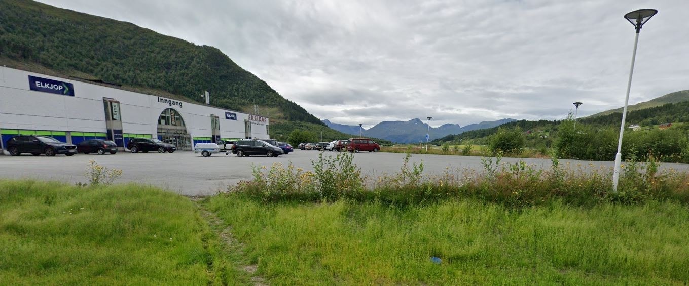 Store parkeringsarealer Galleribilde