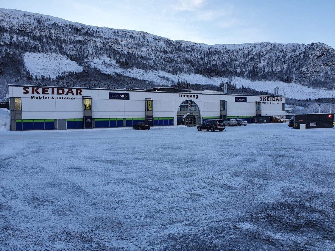 Store parkeringsarealer Galleribilde