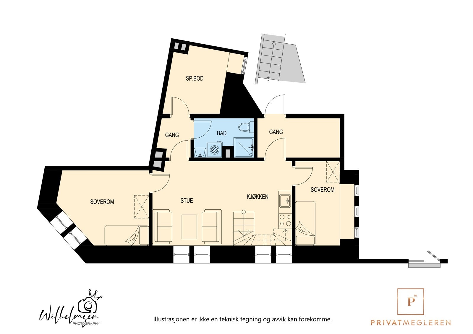 - Plantegning underetg.- Galleribilde