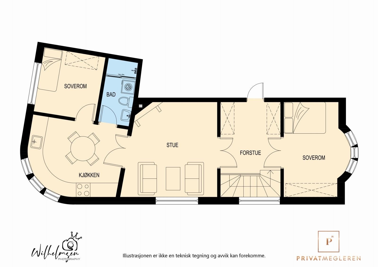 - Plantegning hovedetg.- Galleribilde