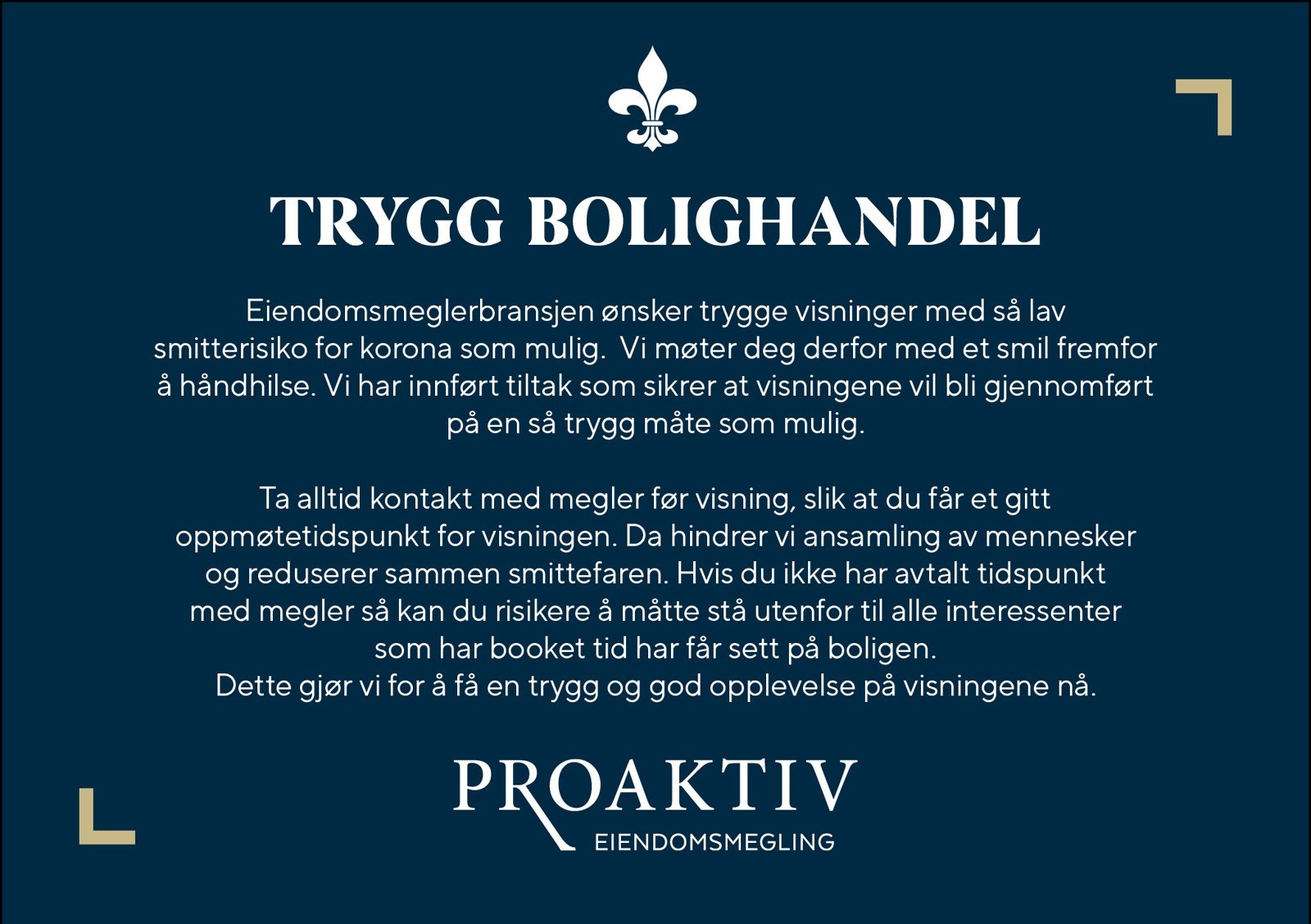 Trygg bolighandel med Proaktiv! Husk å meld deg på til visning via påmeldingsfunksjonen på Finn.no Galleribilde