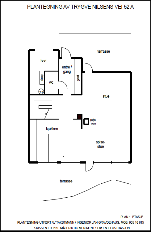 Plantegning 1.etasje Galleribilde