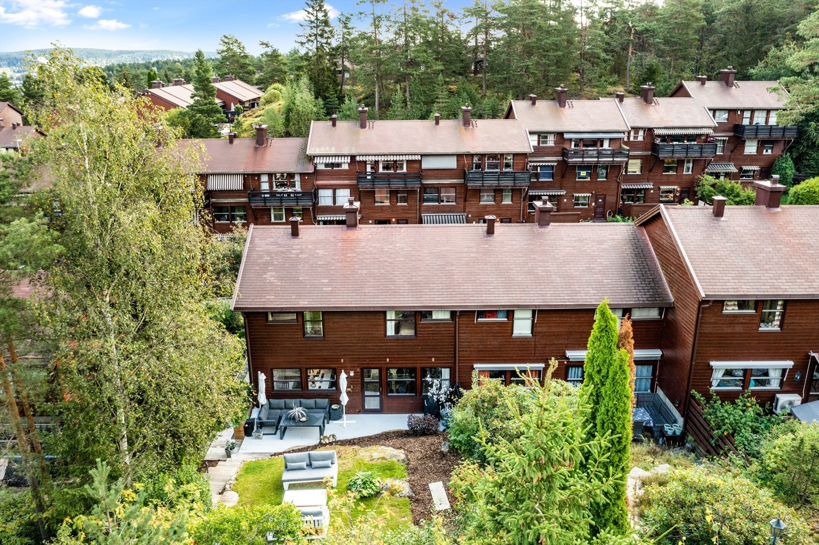 Boligen har en fin intern beliggenhet på enden Galleribilde