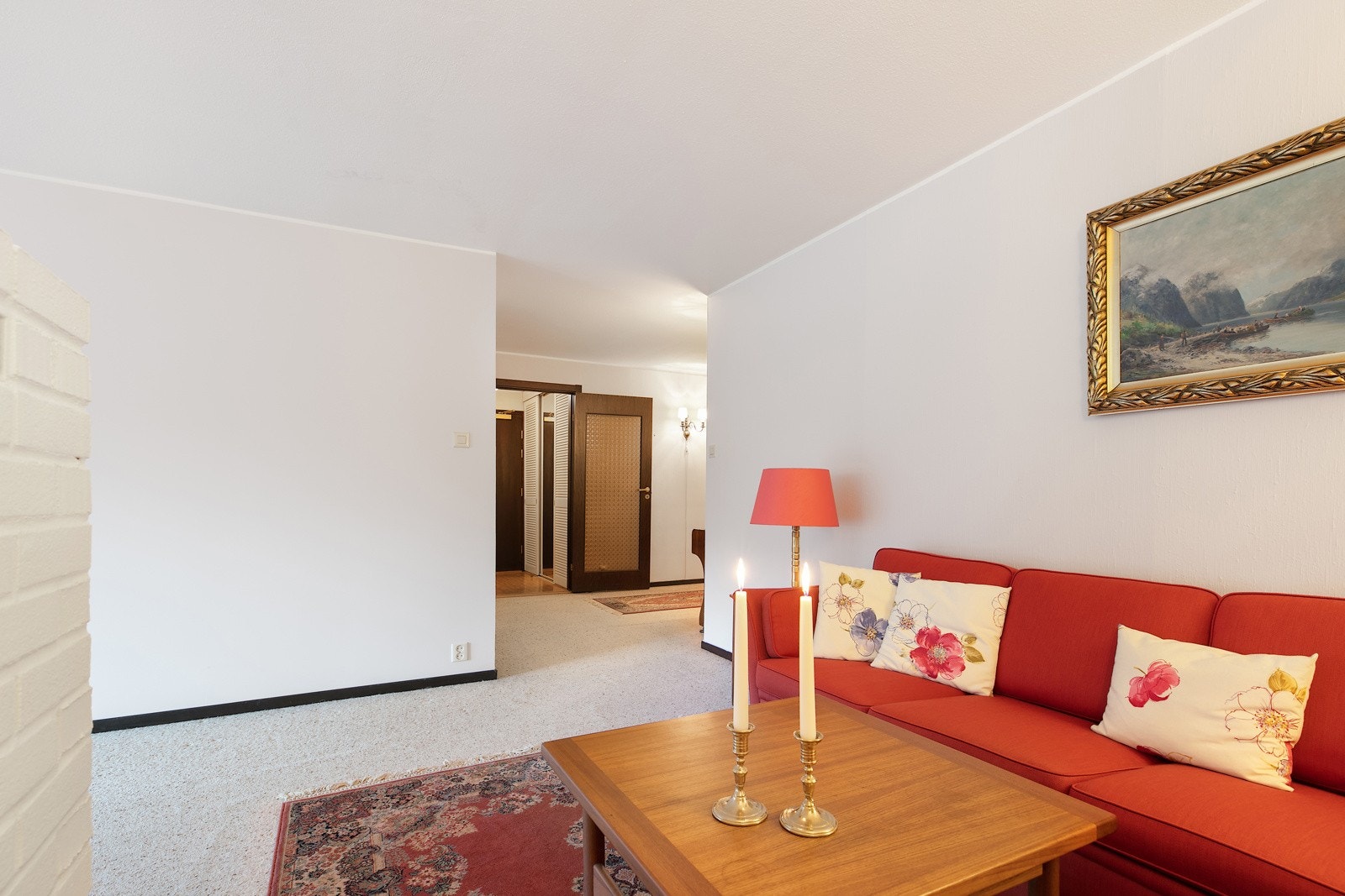 Leiligheten har god arealutnyttelse med delvis adskilte soner Galleribilde