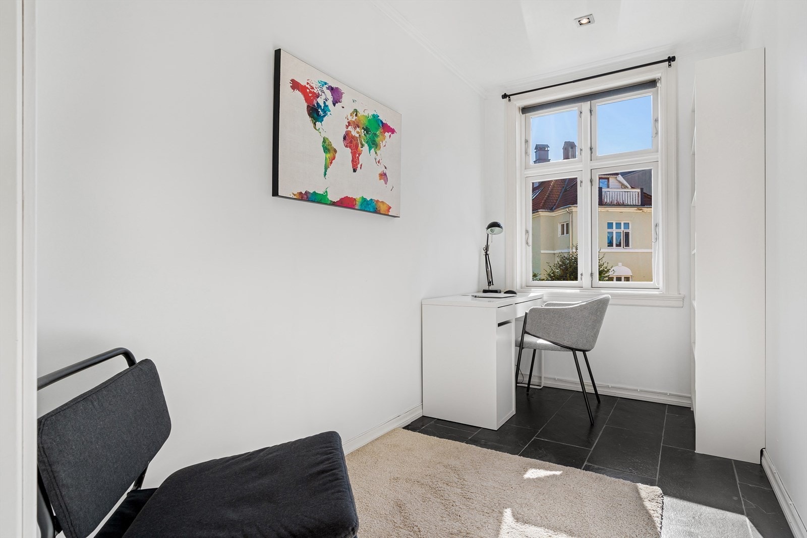 Det siste soverommet er passer ypperlig som barnerom eller kontor. Galleribilde