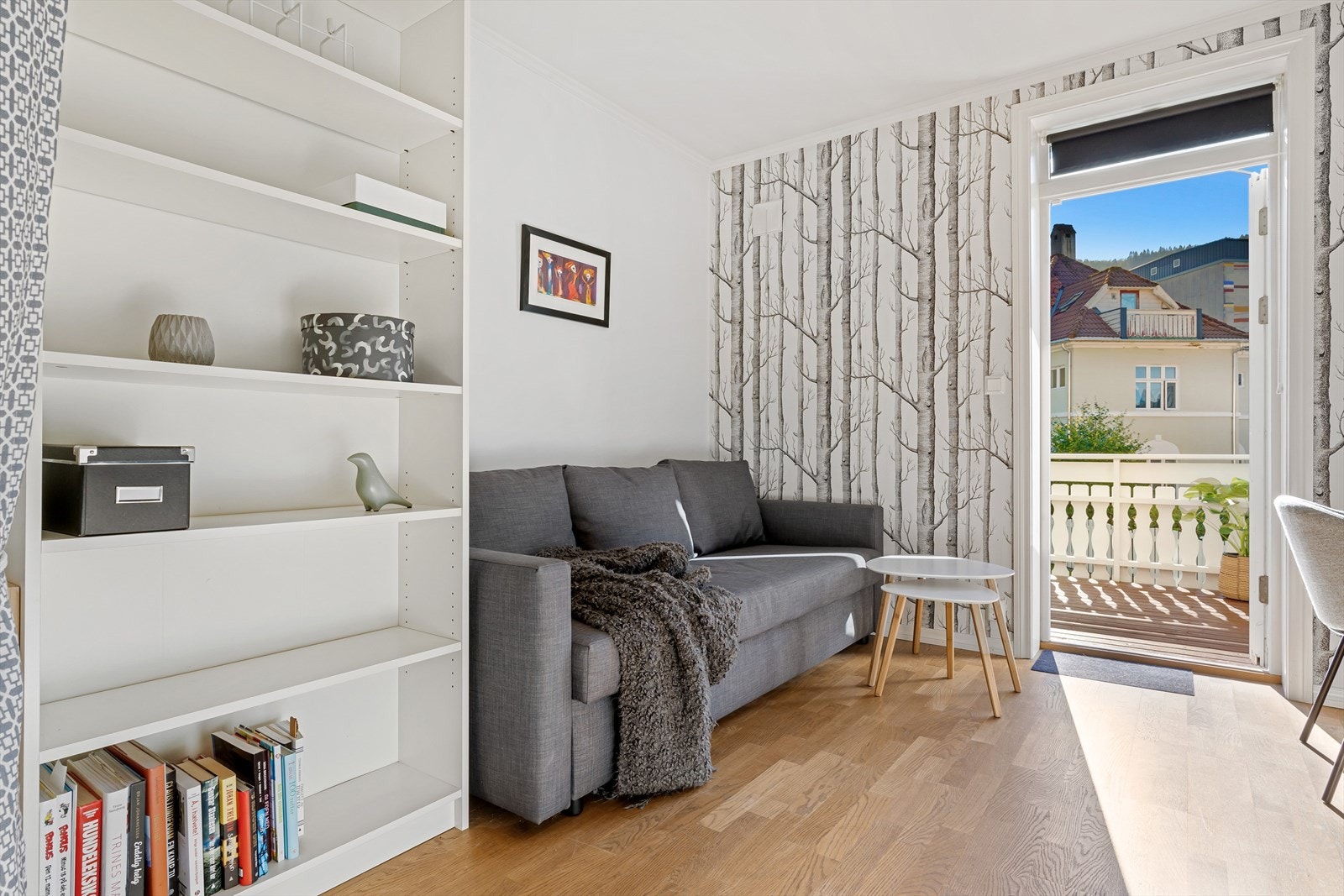 Soverom 2 er i dag innredet som kontor/ekstra stue. Galleribilde