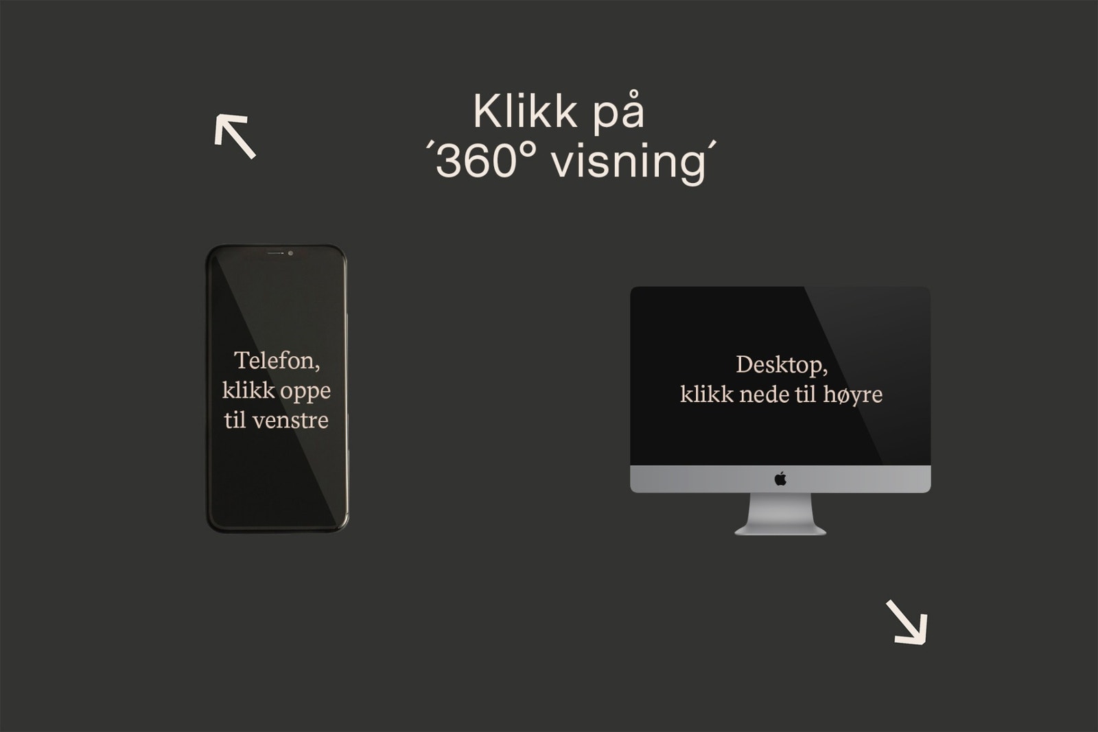 Klikk på bildet for å se 360 graders visning av hjemmet. Galleribilde