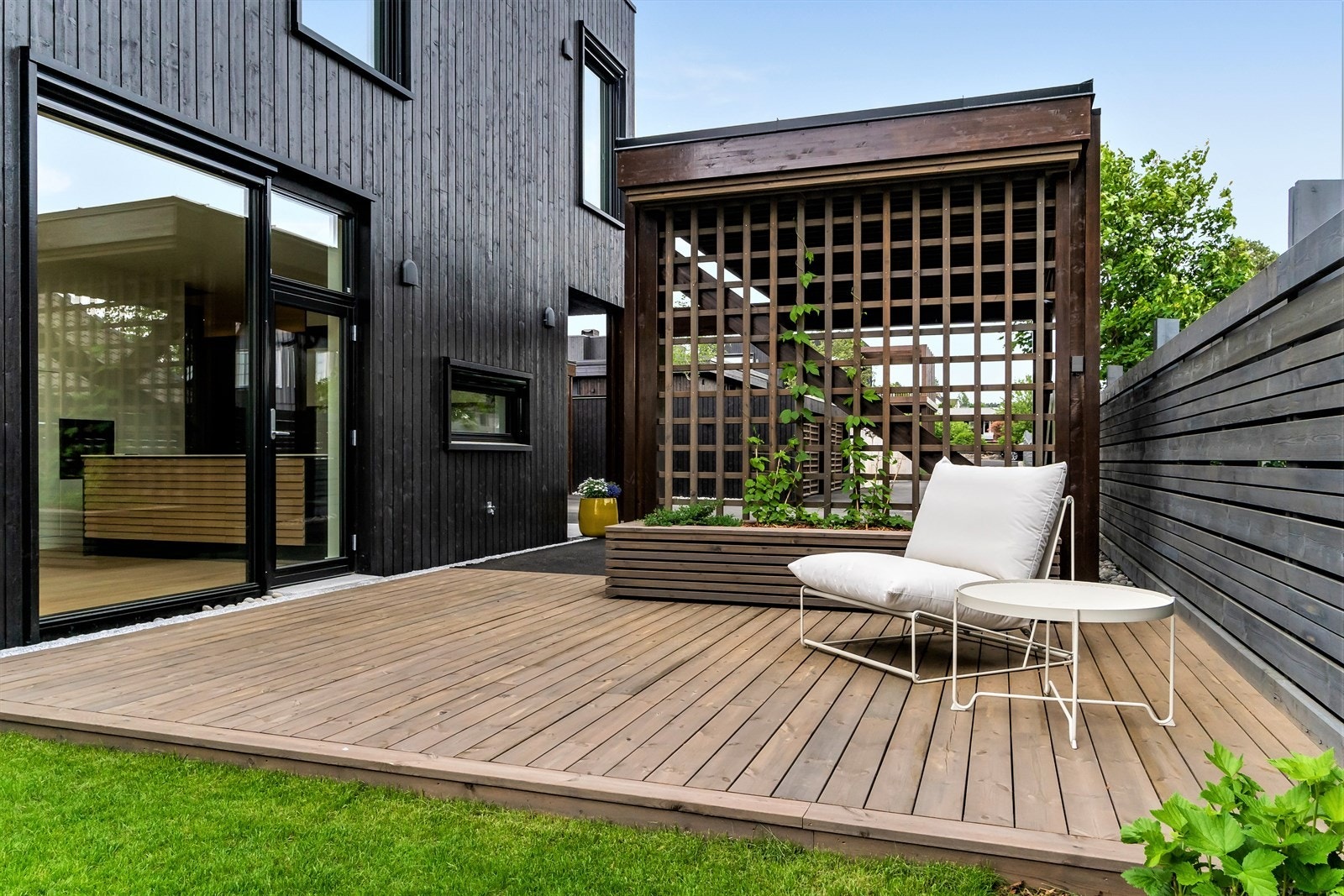 Kraftige synlige konstruksjoner og materialer er en viktig del av arkitekturen. Galleribilde