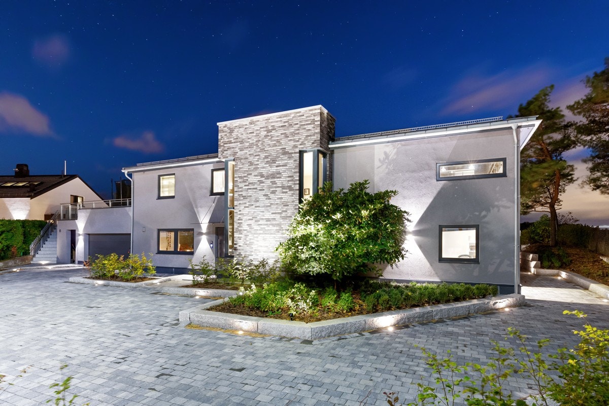 Lyssetting kveldstid Galleribilde