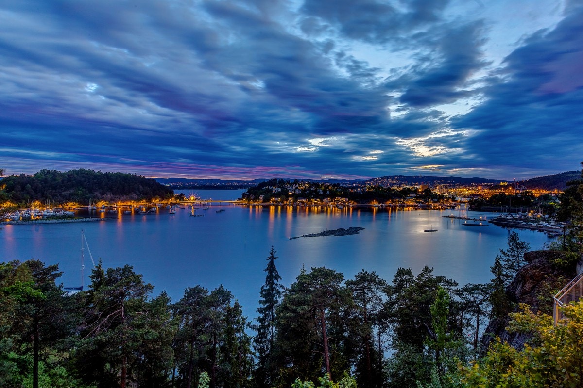 Nattstemning Galleribilde