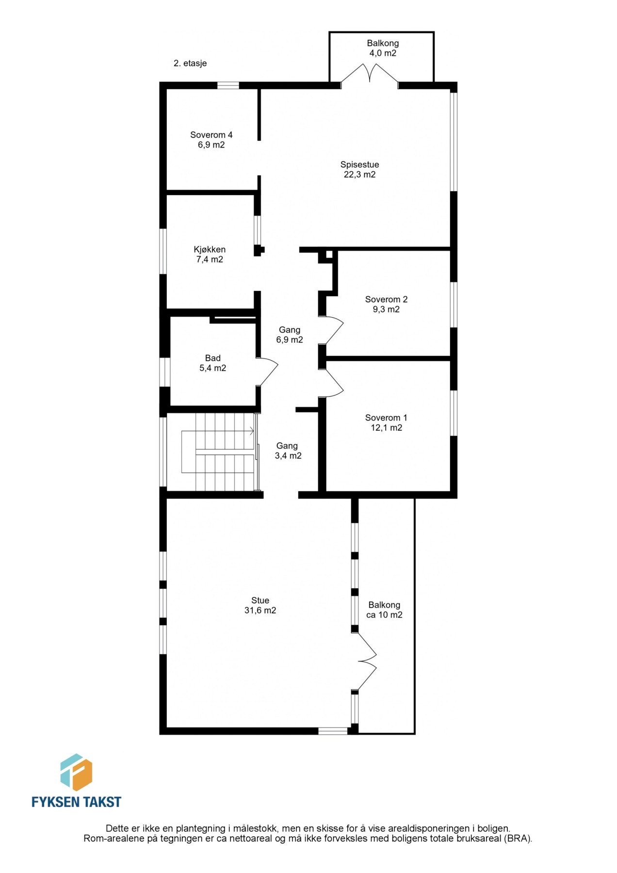 Leilighetens planskisse Galleribilde