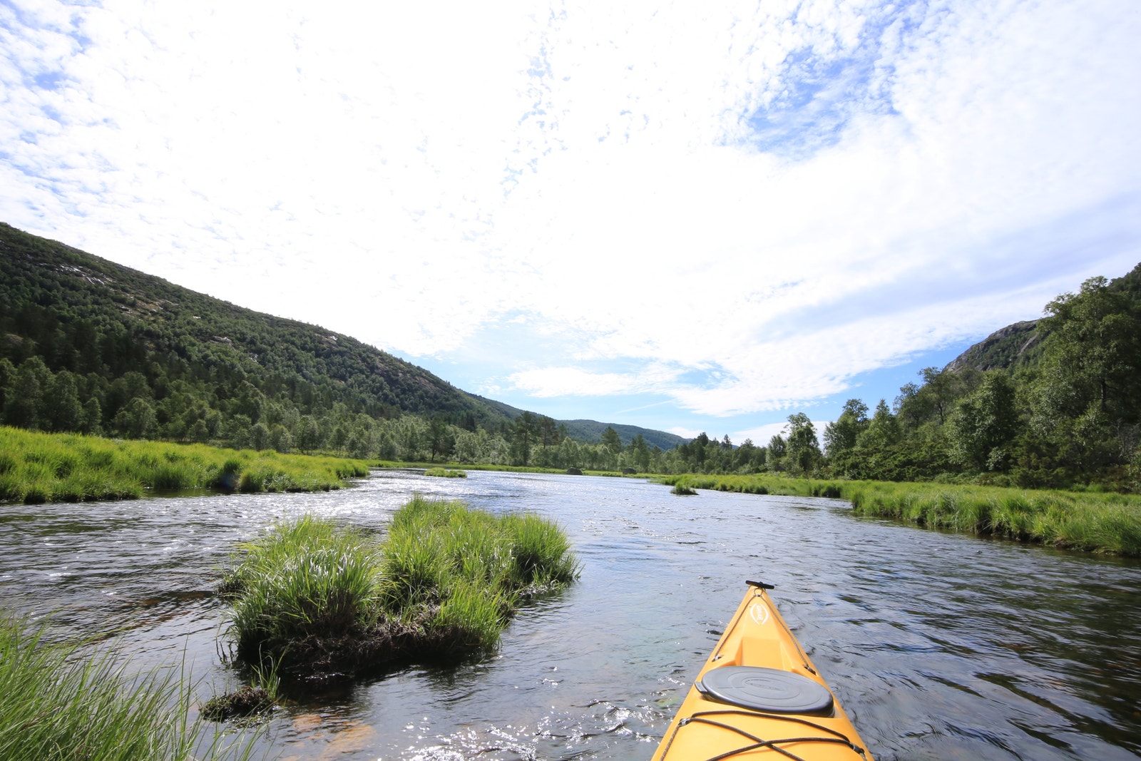 Kajakking i Ljoslandsvatnet Galleribilde