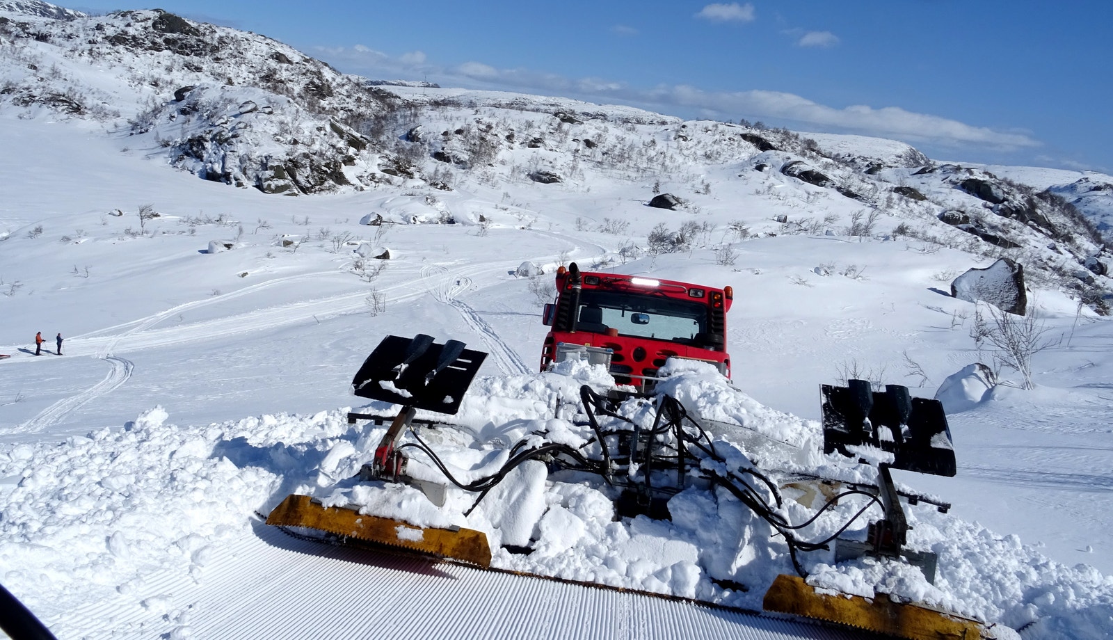 Milevis med varierte korte og lange vintertråkka løyper. Galleribilde