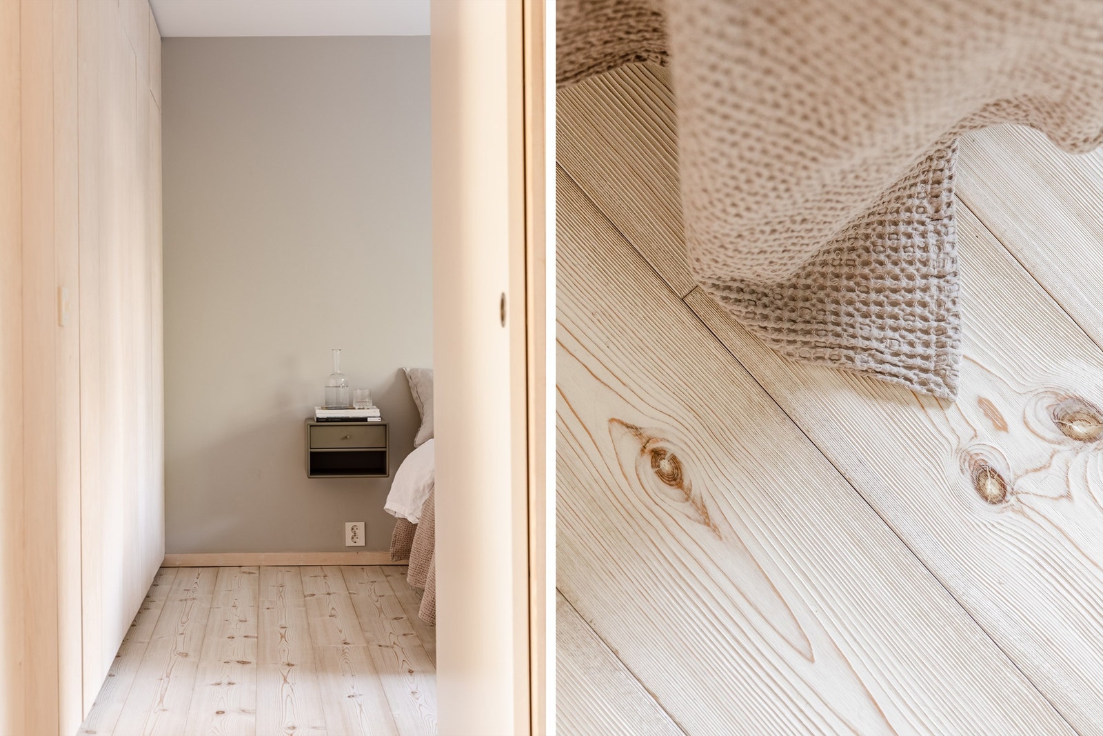 Leiligheten har en egen "soveromsavdeling" med 3 soverom av god størrelse i ellers grønne og rolige omgivelser uten innsyn. Galleribilde