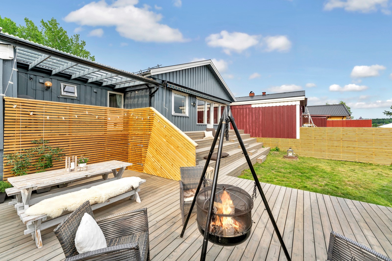 Terrasse og veranda på til sammen 51 kvm. Galleribilde