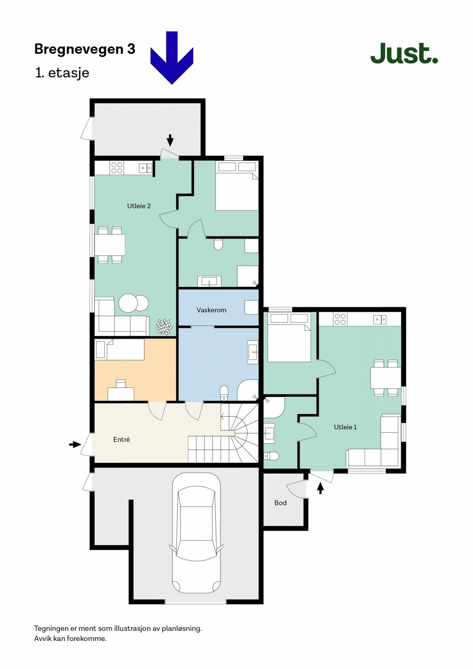 Planskisse 1. etasje