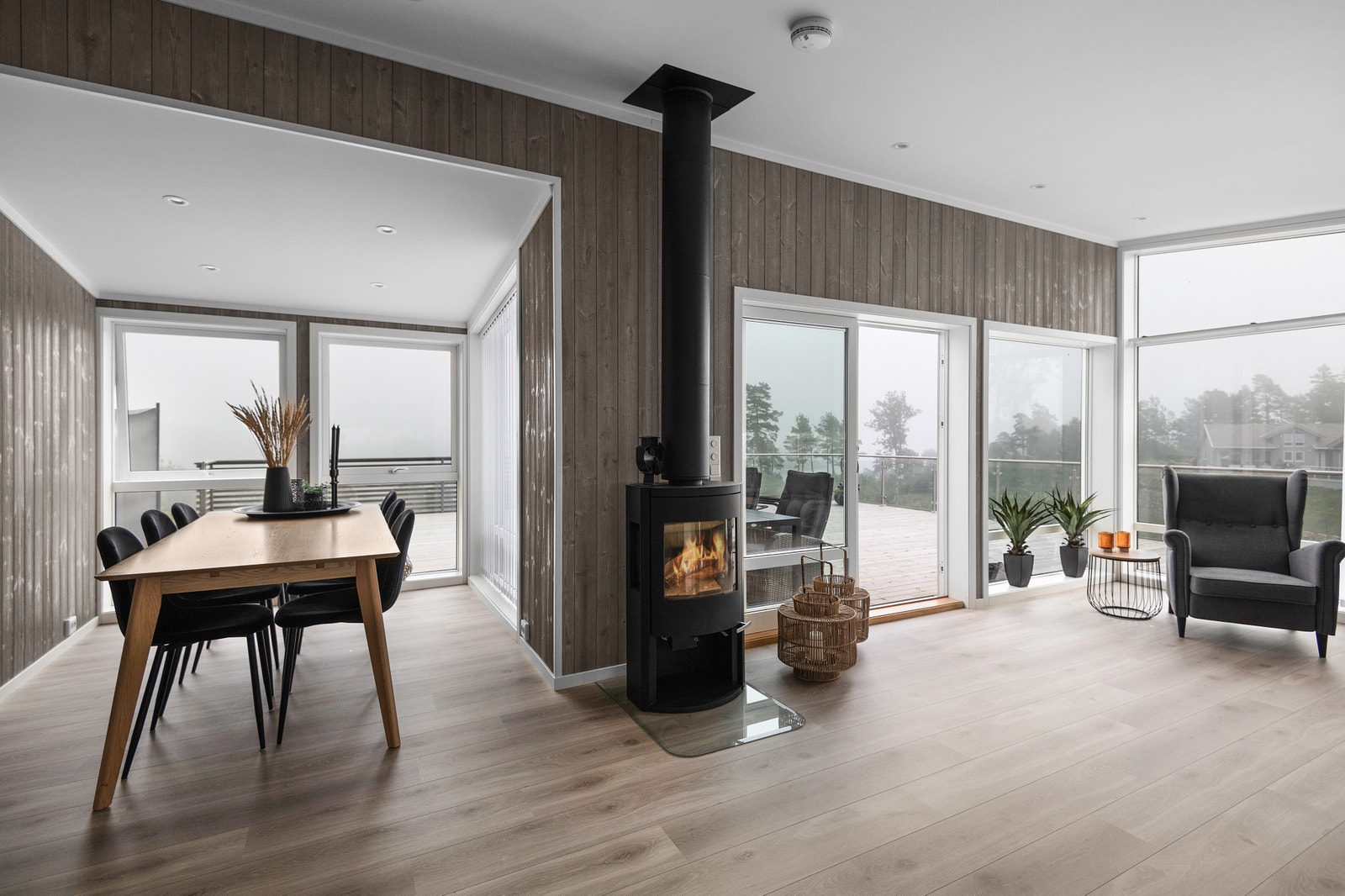 Bilde fra tilsvarende hytte bygd med kundetilpasninger. Galleribilde