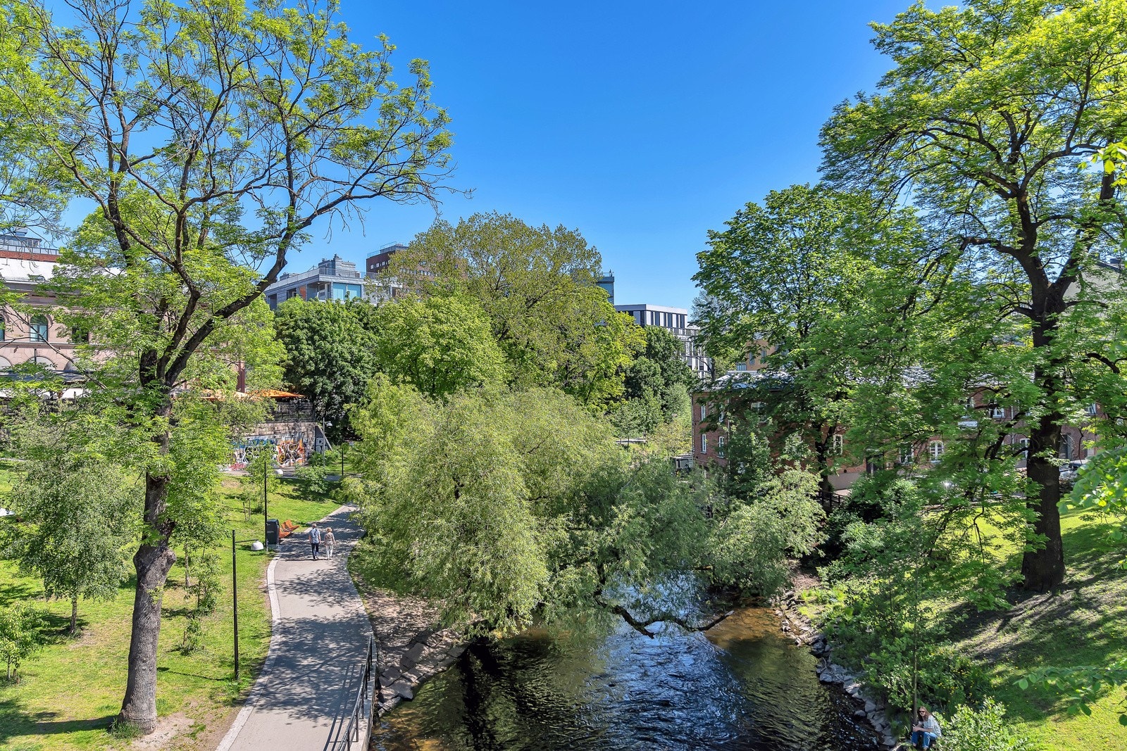 Det er flotte turmuligheter langs Akerselva. Galleribilde