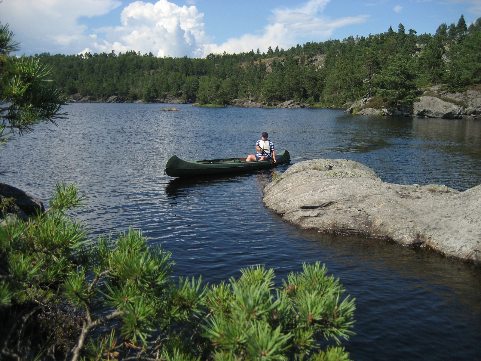 Kajakk i innlandsvann Skarvann Galleribilde