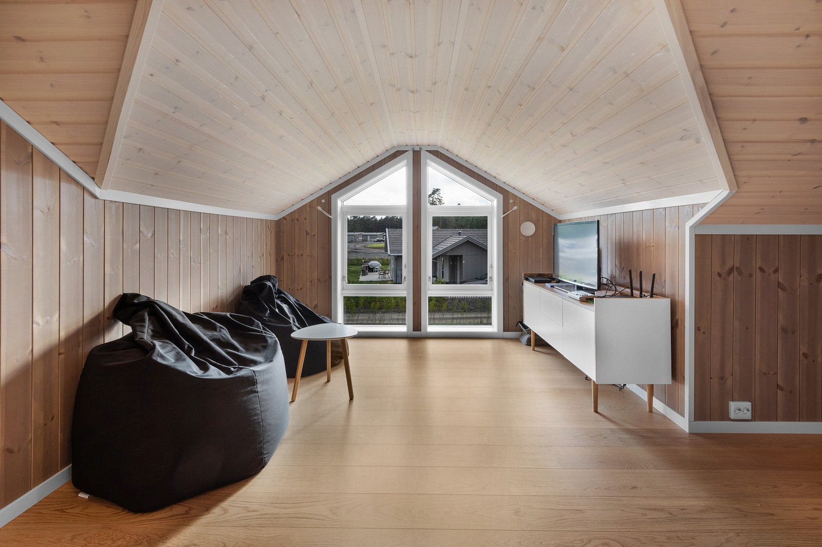 Bilde fra tilsvarende hytte bygd for kunde med kundetilpasninger Galleribilde