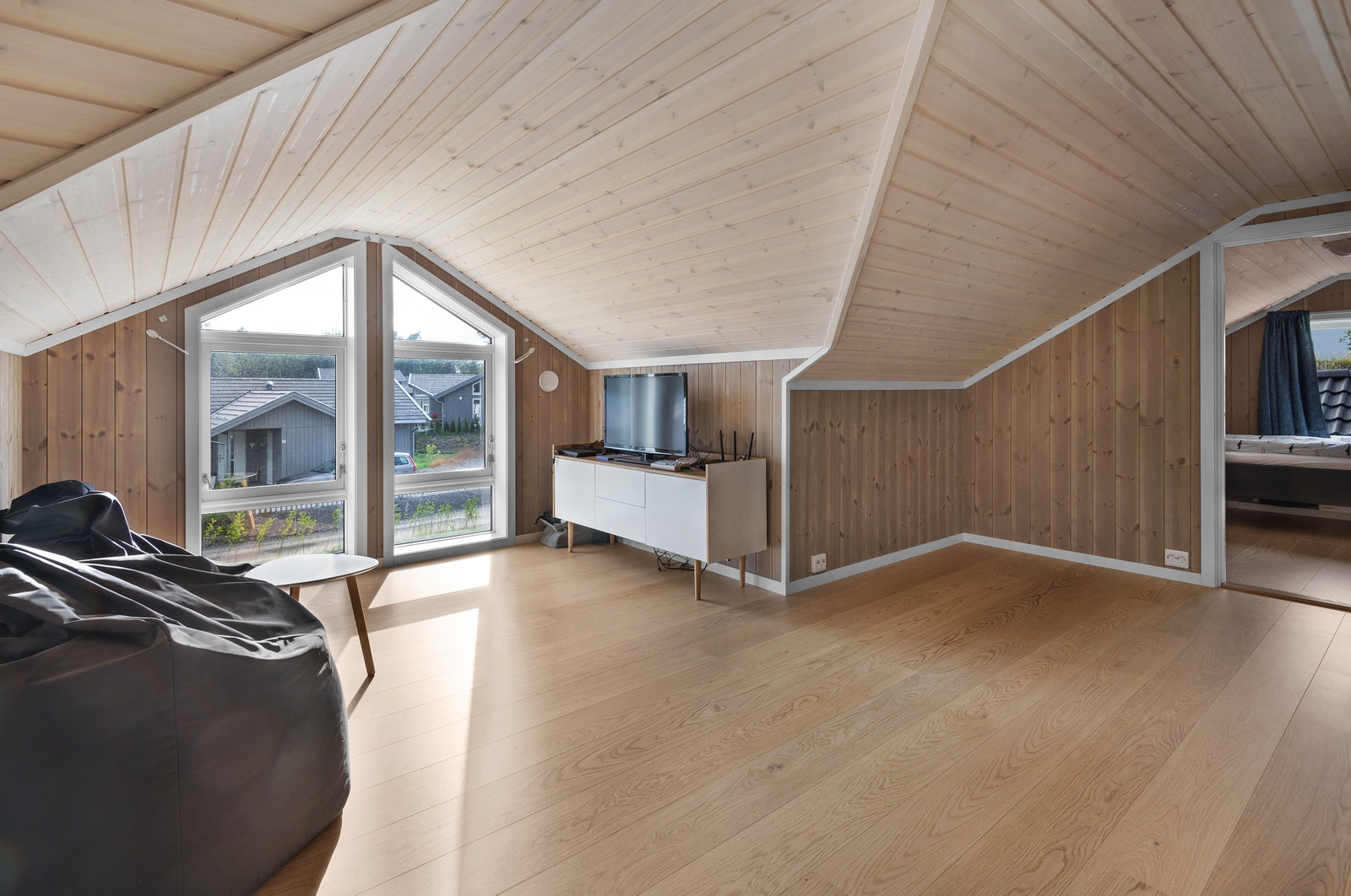 Bilde fra tilsvarende hytte bygd for kunde med kundetilpasninger Galleribilde