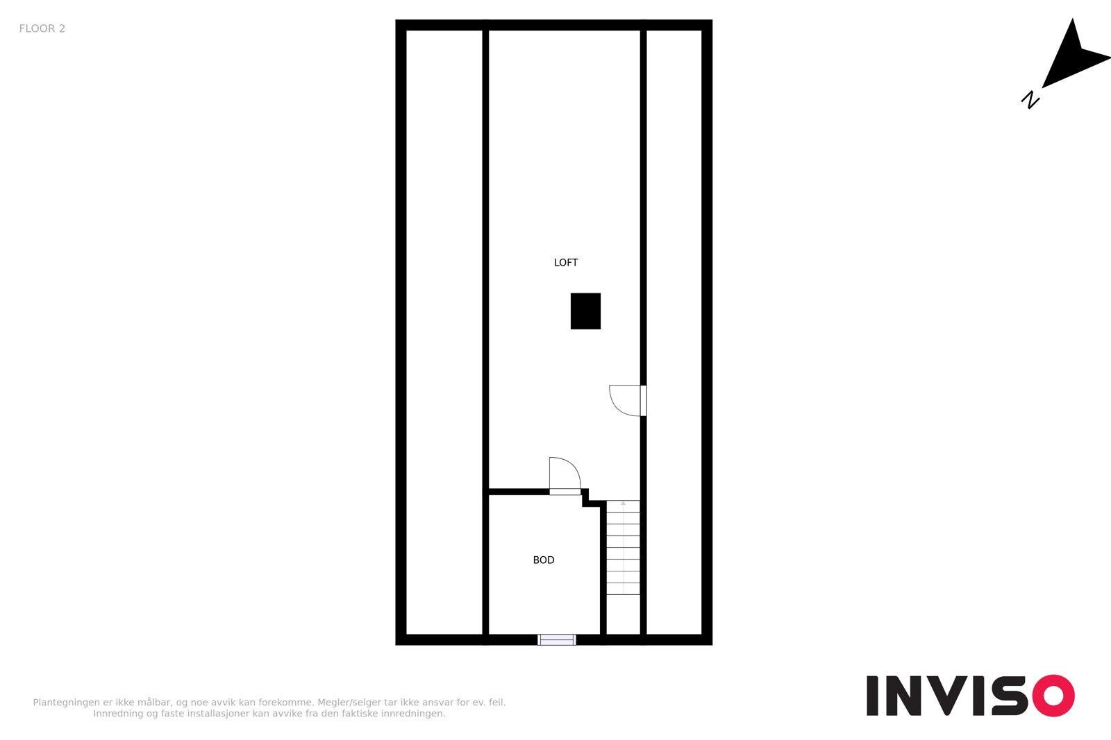 Plantegning loft. Galleribilde