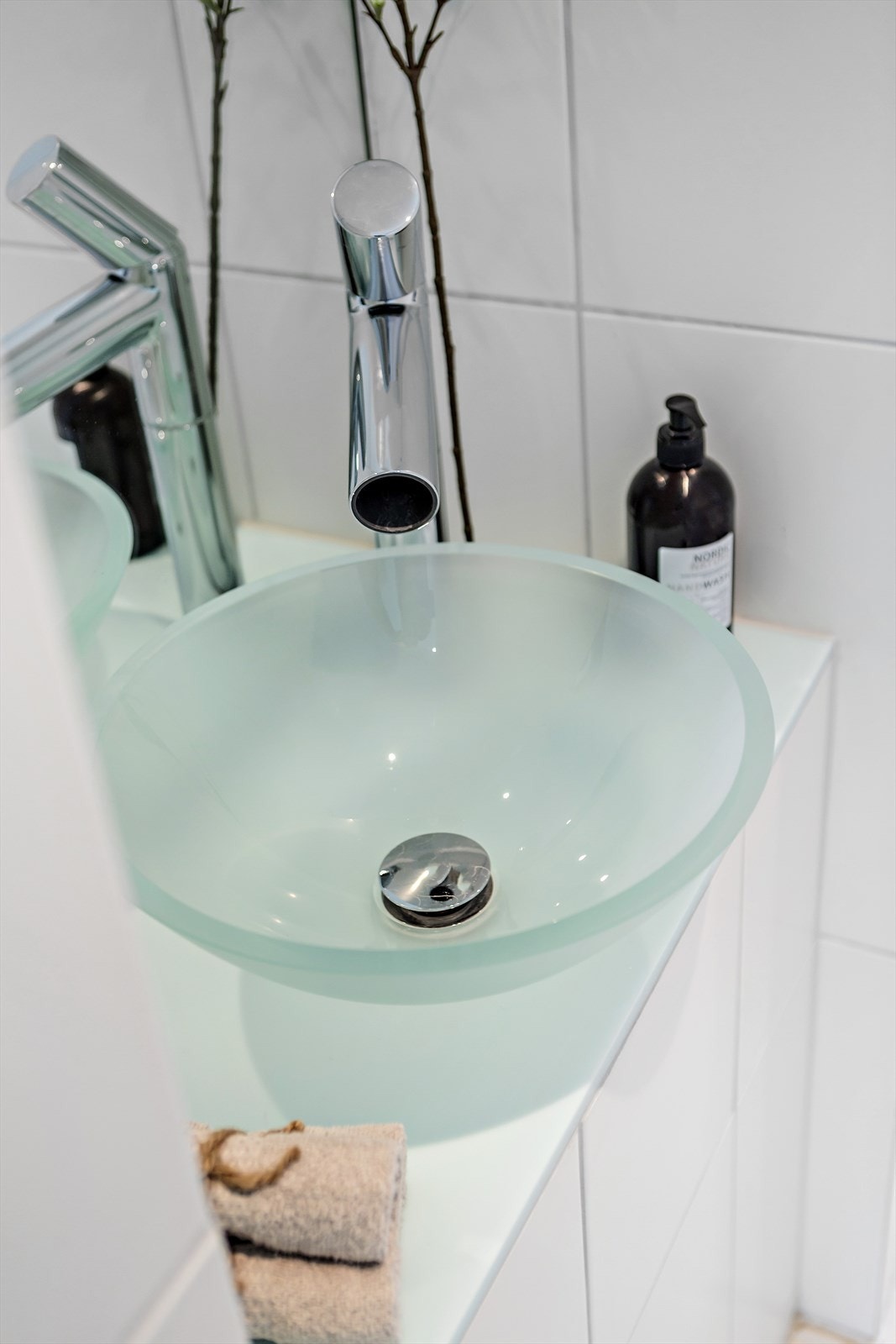 Alle våtrommene har fantastiske detaljer og materialvalg av høyeste kvalitet. Galleribilde