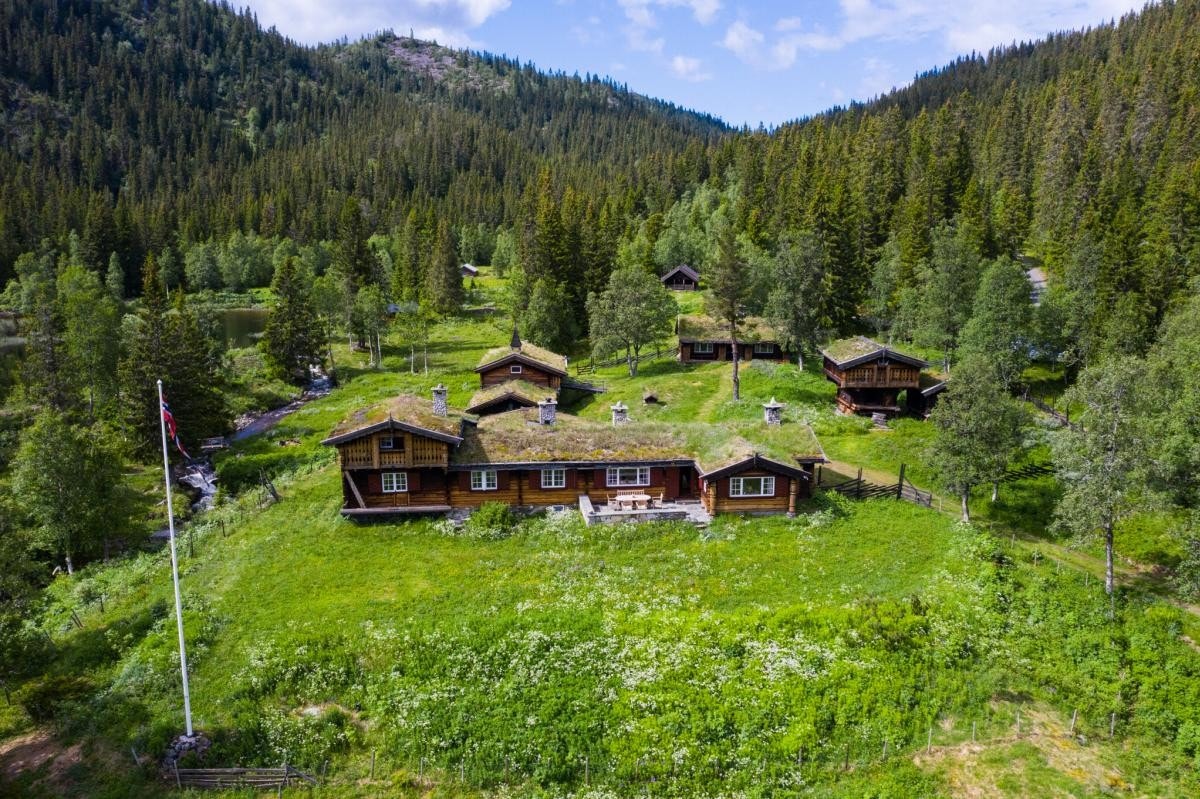 Tunet med Nystua i forkant Galleribilde