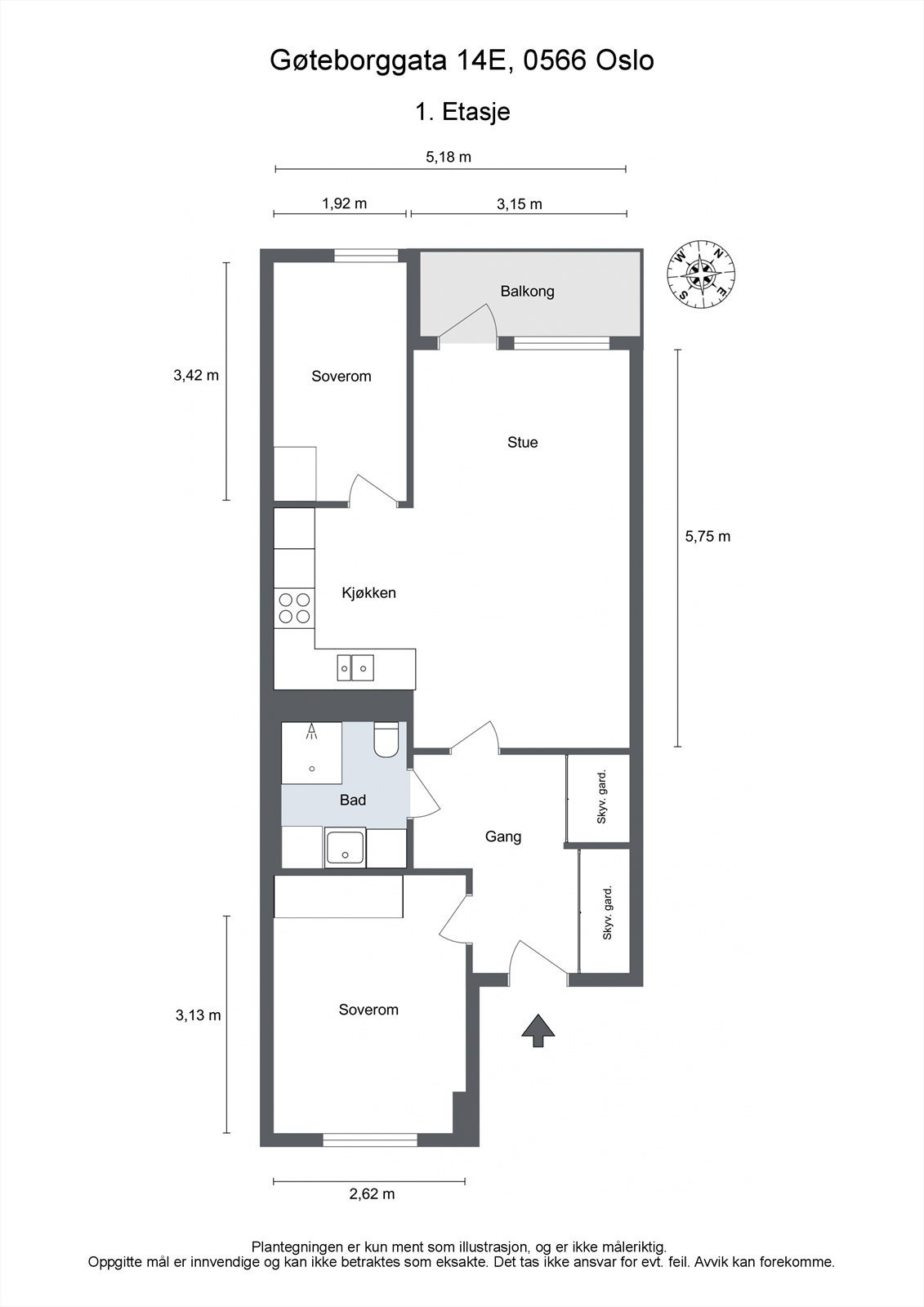 Plantegning Galleribilde