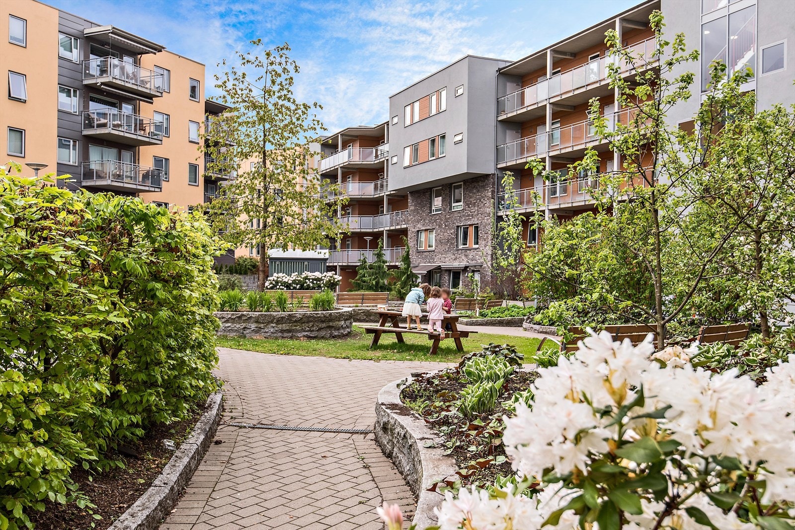 Bakgård Galleribilde