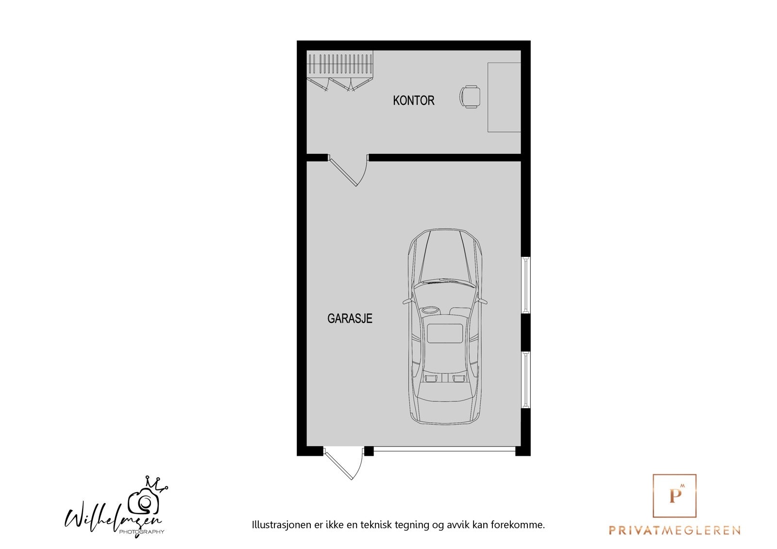 Planløsning - garasje Galleribilde