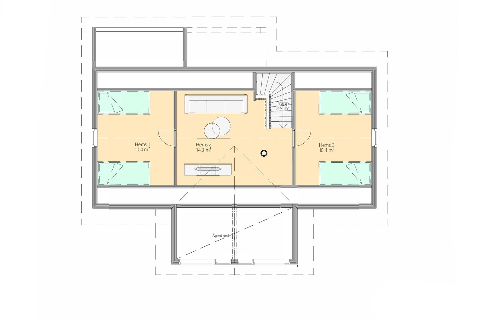 Plantegning 2.etg Galleribilde