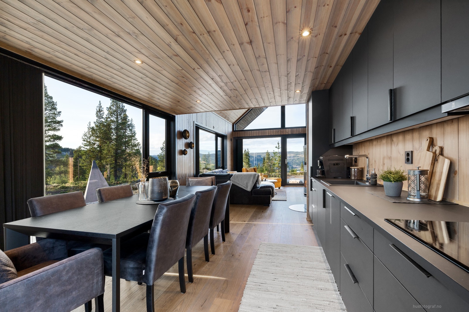 B1. Hyttene vil ha en gjennomgående høy standard og en moderne form Galleribilde