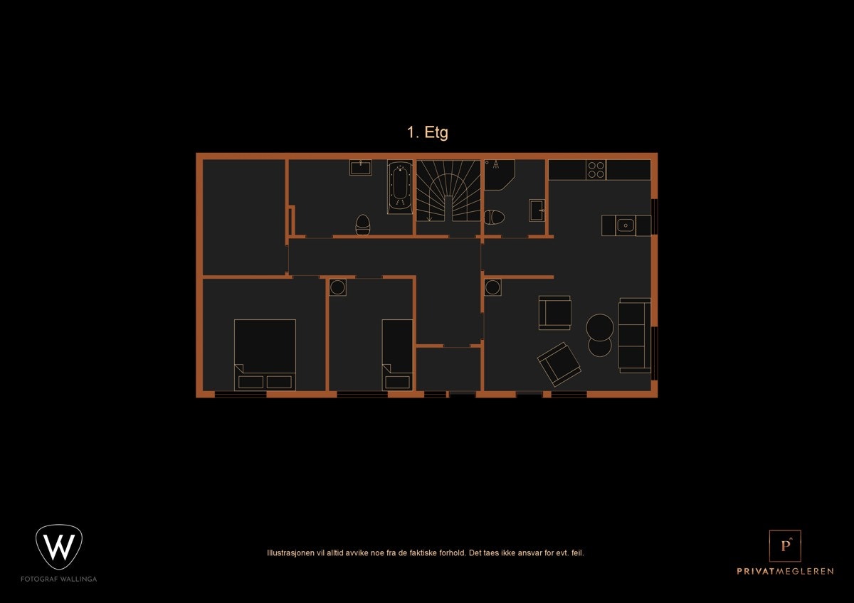 Plantegning 1. Etasje. Galleribilde