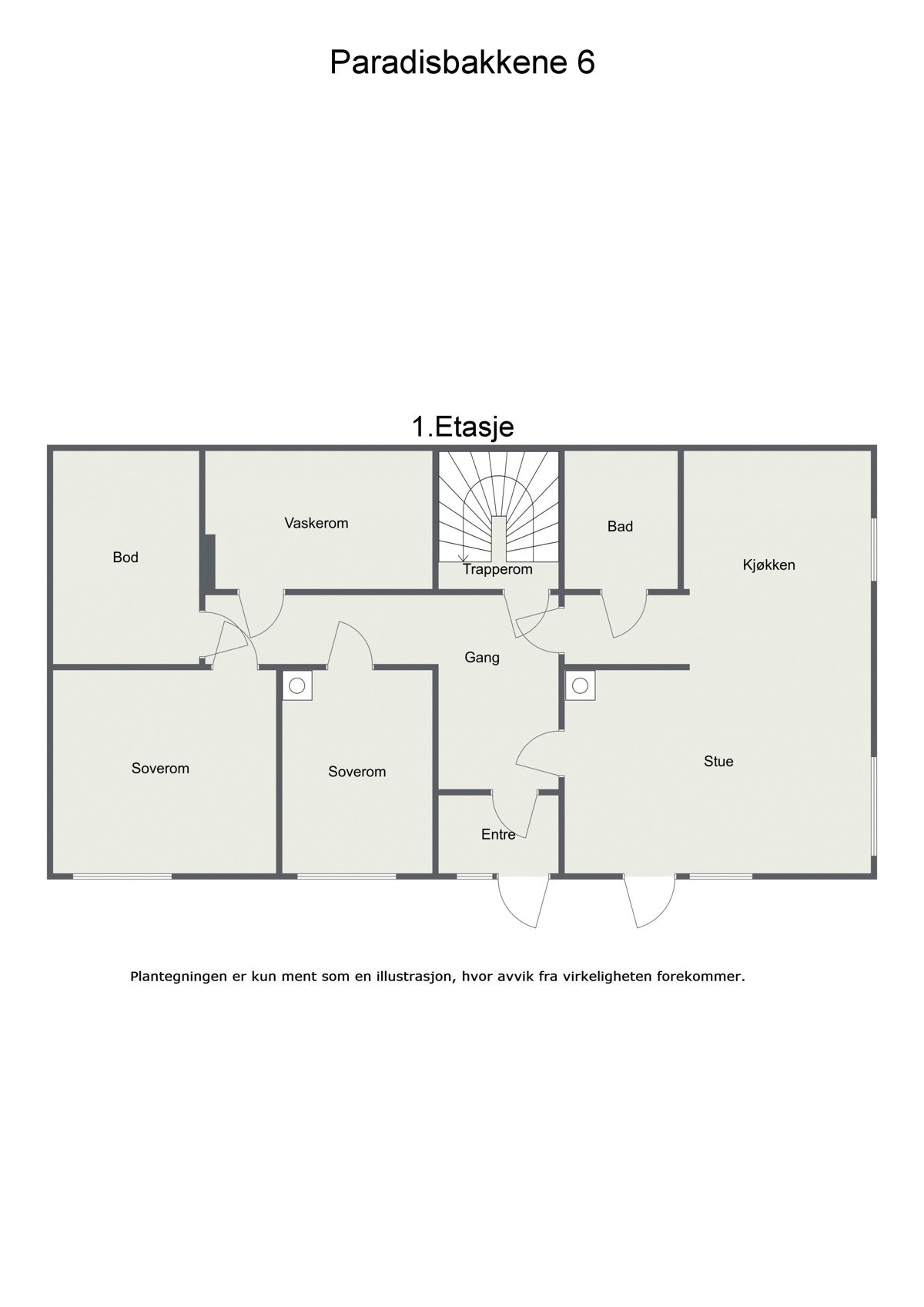 Plantegning 1.Etasje. Galleribilde